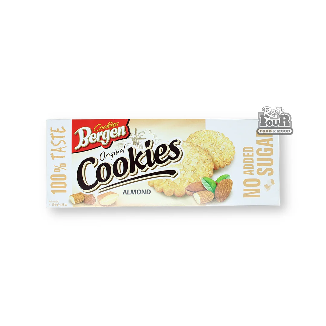 Печенье «Bergen Original Cookies Almond» без сахара 130г